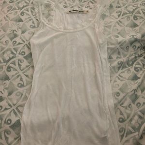 Michael Stars Lace Trim Tank Top